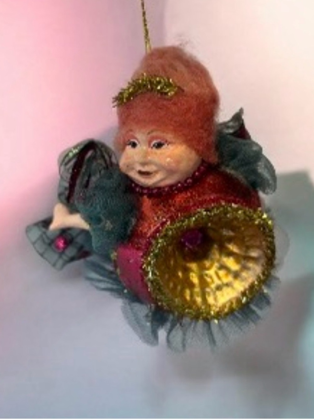 Vintage Katherine's Collection Whimsical Fairy Diva Christmas Ornament